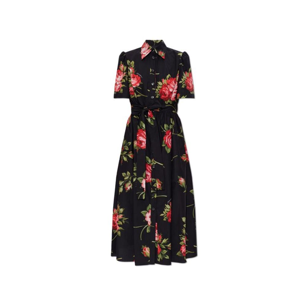 Dress with floral motif